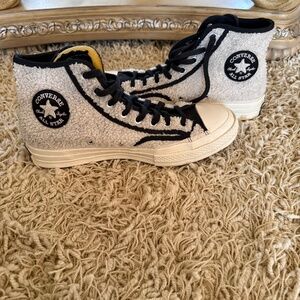 Converse Chuck Taylor All Star Chuck 70 Sherpa Egret High Top Sneakers Sz 8M/10W